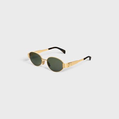 celine sunglasses triomphe metal gold|TRIOMPHE METAL 03 SUNGLASSES IN METAL .